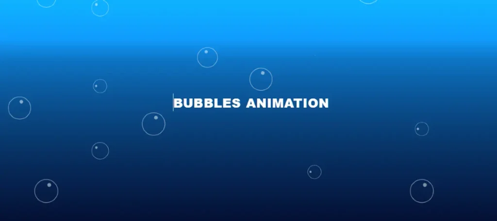 30+ Animated Bubbles Background CSS