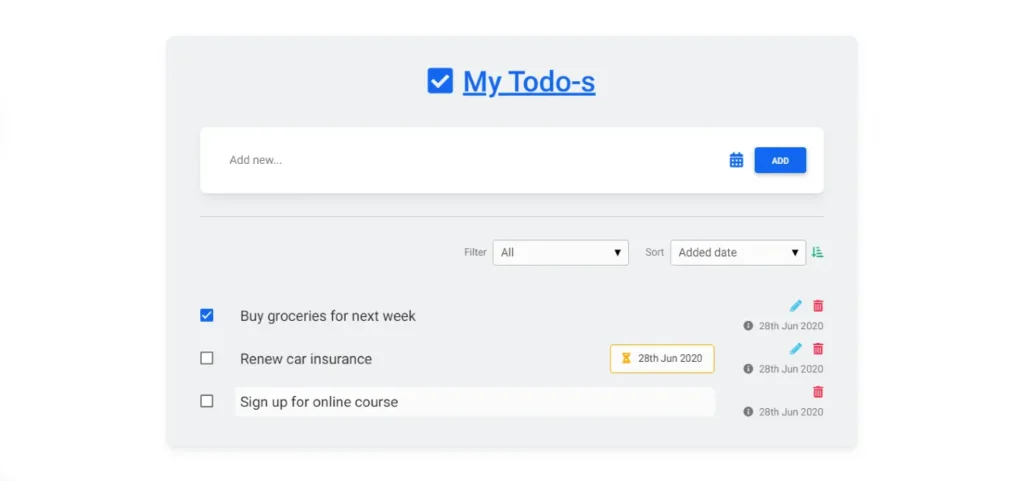 Bootstrap To-Do List​