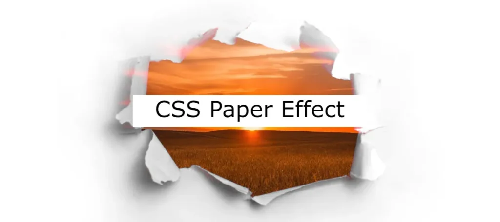 40+ CSS Paper Effect Examples
