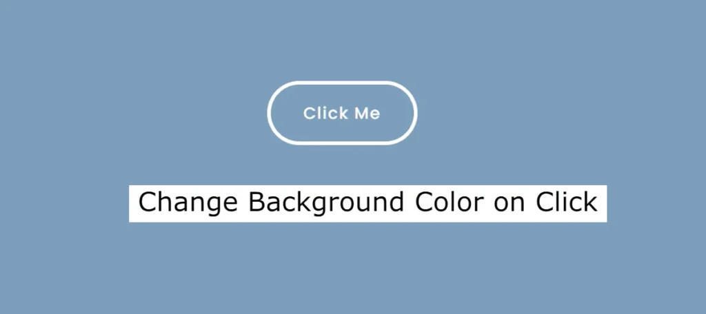 Change Background Color On Click with JavaScript